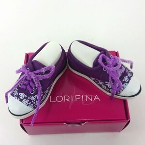 Lorifina Doll Sport Shoes Sneakers Purple with Skulls Hasbro 2008 w/Box New HTF.